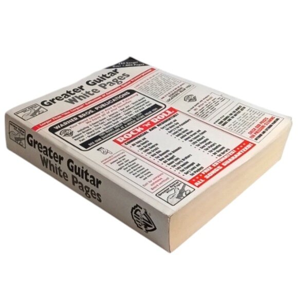 Vintage 2003 Greater Guitar White Pages Guitar Tab‎ Transcriptions 230 Songs - Picture 2 of 6